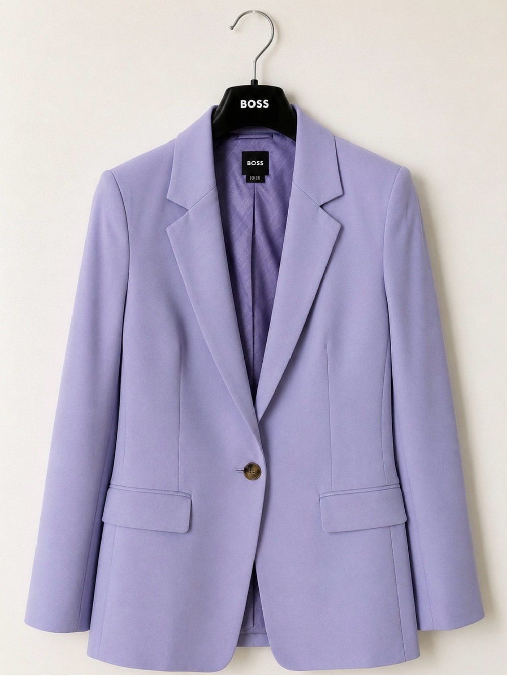 BOSS Hugo Boss Lavender Single-Button Blazer